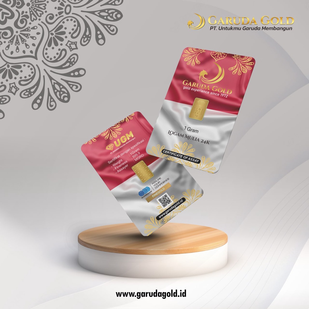 LOGAM MULIA GARUDA GOLD 1 gram EMAS MURNI 24KARAT DIJAMIN ASLI