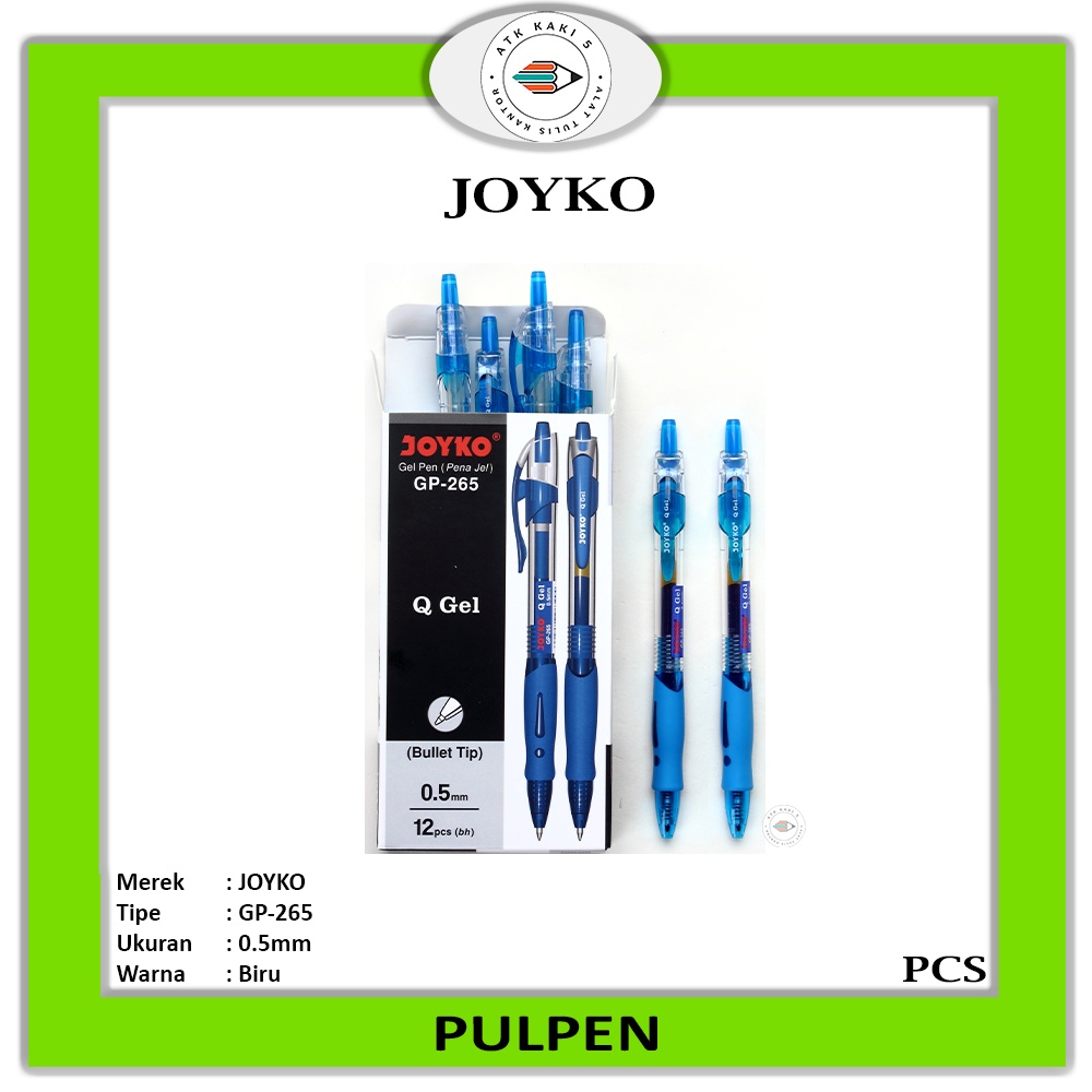 

JOYKO - Pulpen Gel GP-265 Q-Gel 0.5mm - PCS