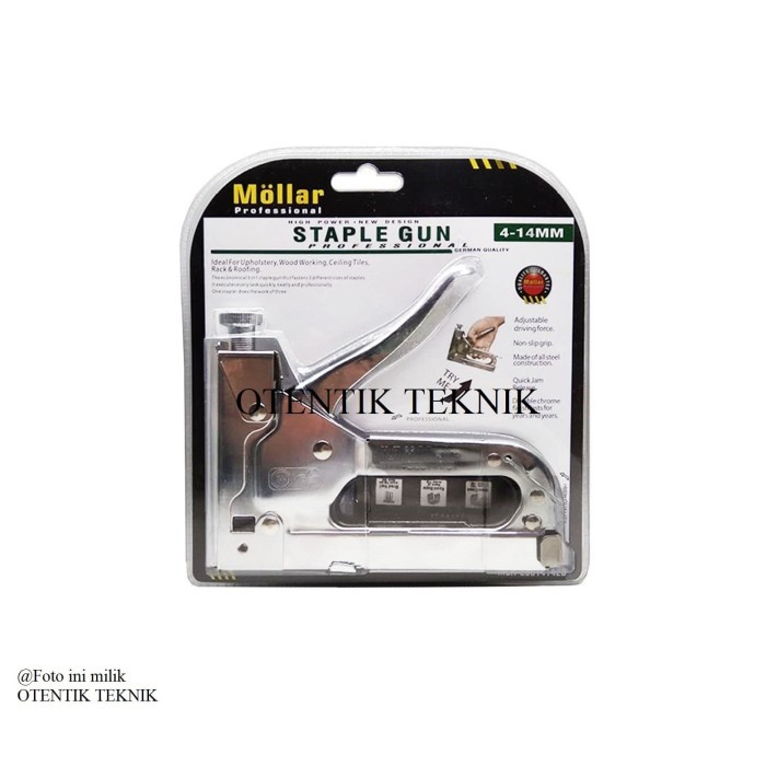 

Staples Tembak MOLLAR - STAPLE GUN JOK KULIT - TEMBAKAN STEPLES 4-14MM