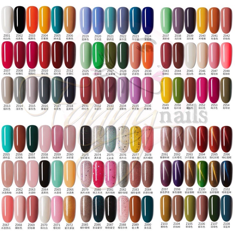 (51-100) XNXIMER KUTEK GEL UV GEL POLISH uv gel polish 7.3ml gel polish murah