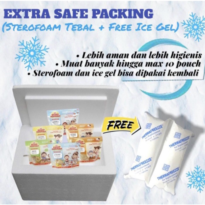 

Resep Roemah / Extra Safe Packing / Sterofoam Tebal + Free Ice Gel