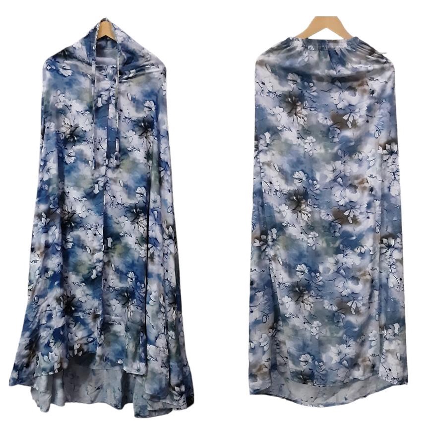 mukena bali / mukena katun rayon motif bunga jumbo all size