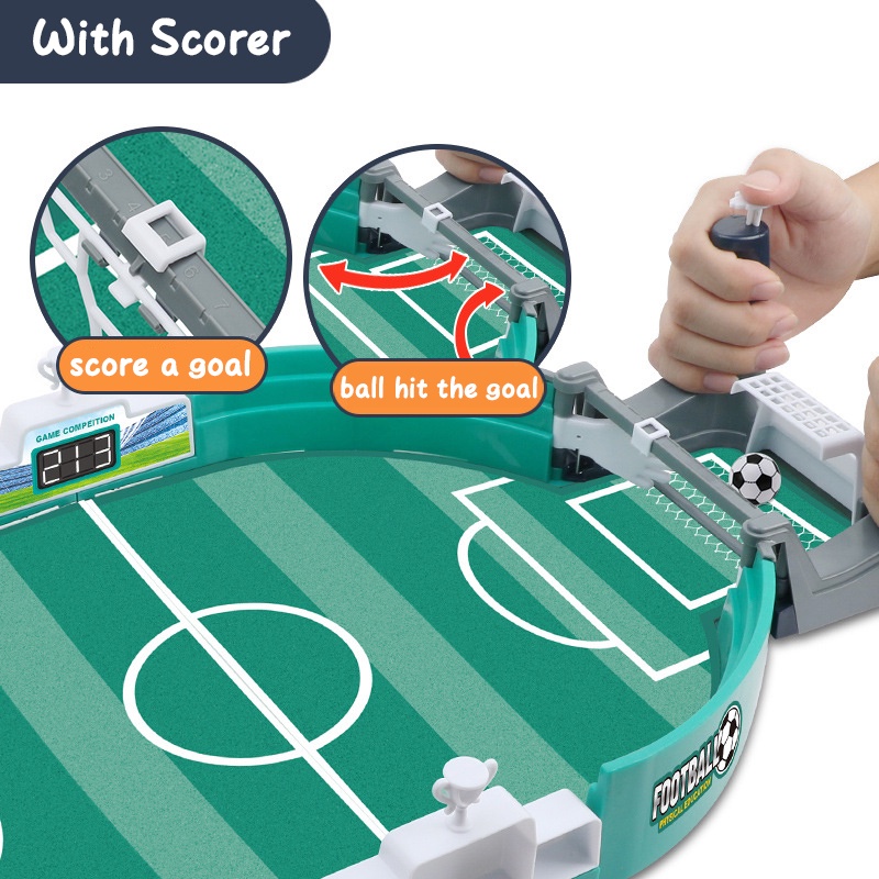 Meja Sepak Bola Mini Football Board Game Untuk Pesta Keluarga Tabletop Soccer Toys Kids Boys Outdoor Brain Game