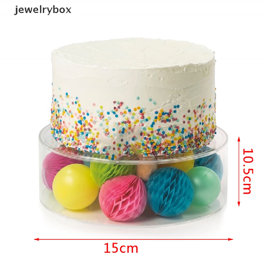 [jewelrybox] Cake Stand Cake Tillers Akrilik Bening Dapat Diisi Dekorasi Untuk Baking Tools Boutique