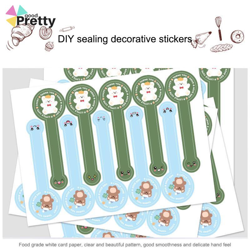 100Pcs/1 Roll Stiker Terima Kasih Thank You Stiker Untuk Dekorasi - PD