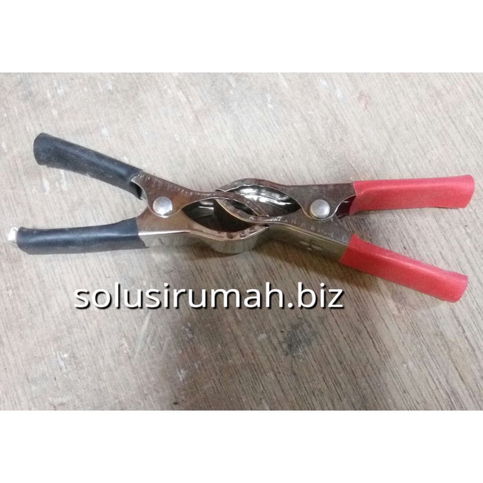 JEPIT AKI 7,5CM 30 AMPERE MERAH+HITAM SET 7,5CM ACCU 7.5 cm se pasang