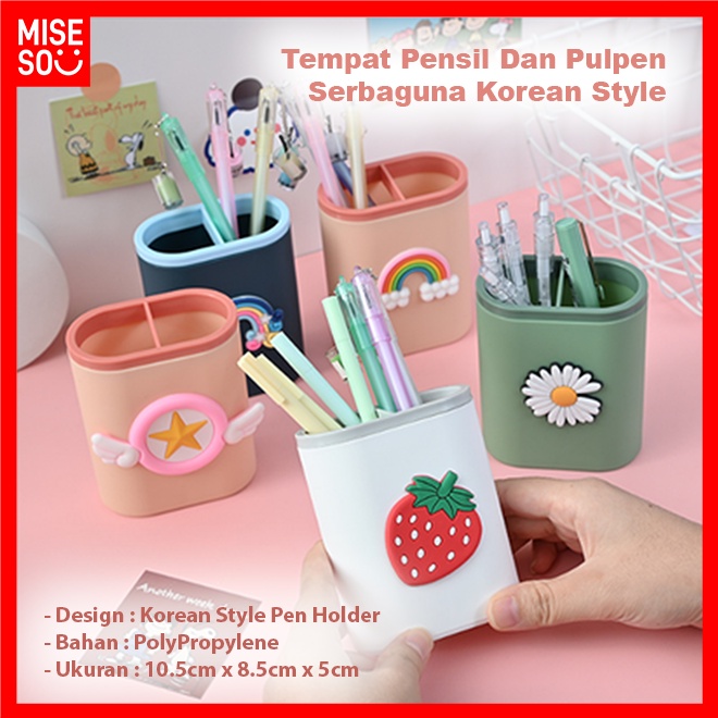 

Tempat Pensil Dan Pulpen Pen Holder Gaya Korea Serbaguna Desktop Multifungsi 214
