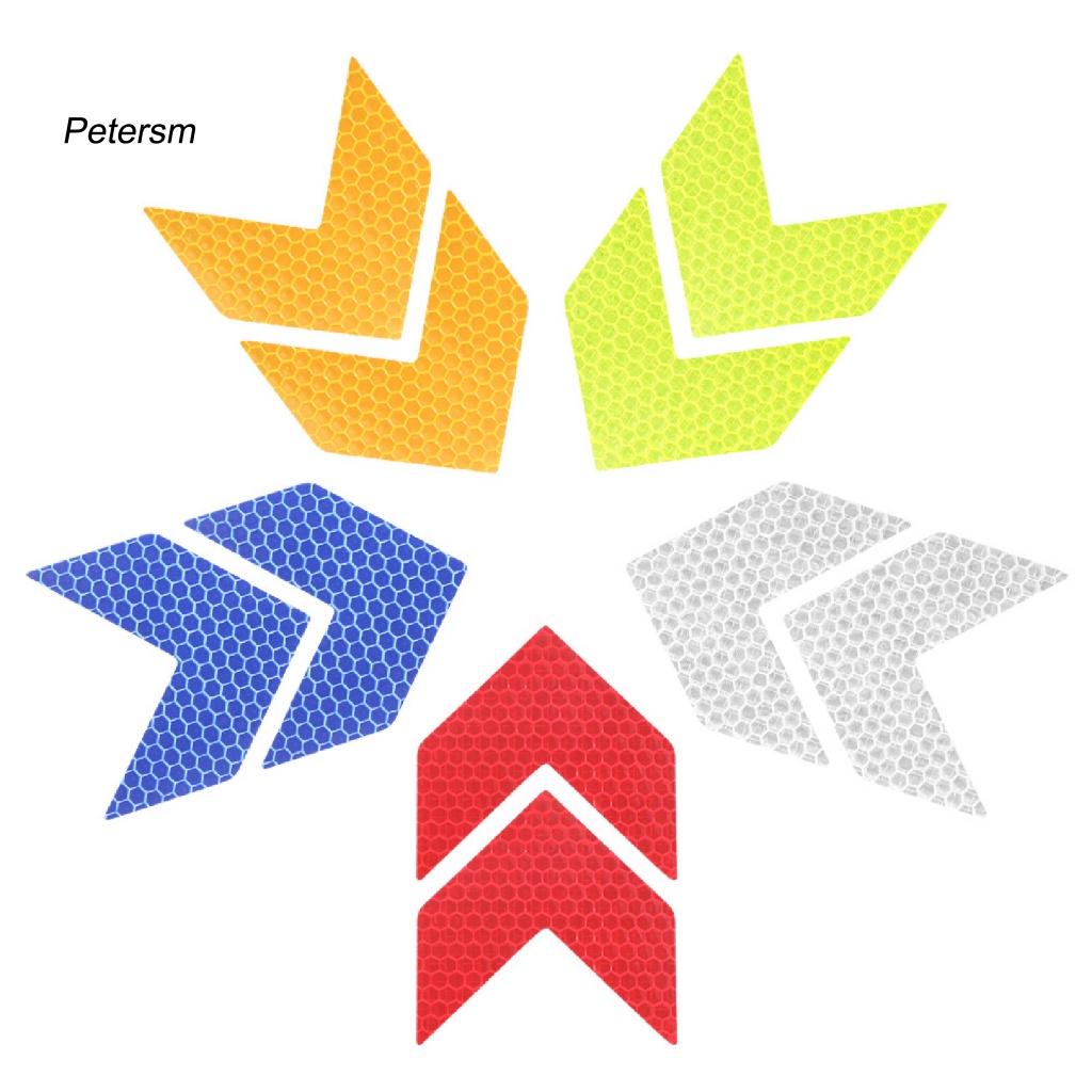 Pp 10Pcs/Set Tape Reflektif Styling Mobil Untuk Autos Stiker Reflektif Body Eksterior Mobil Reflektif