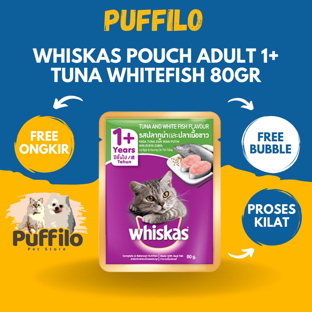 Makanan kucing Whiskas Kemasan Pouch 85gr