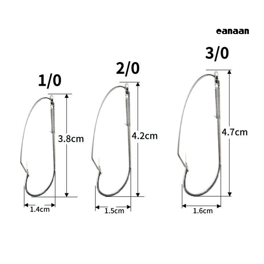 Cnn-10pcs/box Kait Pancing Berduri Portabel Kokoh Anti Gantung Bawah Umur Panjang Memancing J Hook Untuk Outdoor