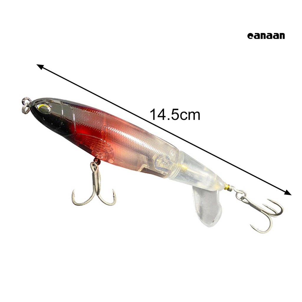 Cnn- Umpan Umpan Mancing Dengan 2kait Ekor Berputar Lembut 14.5cm/36g Mengambang Air Umpan Lele Palsu Fishing Tackle