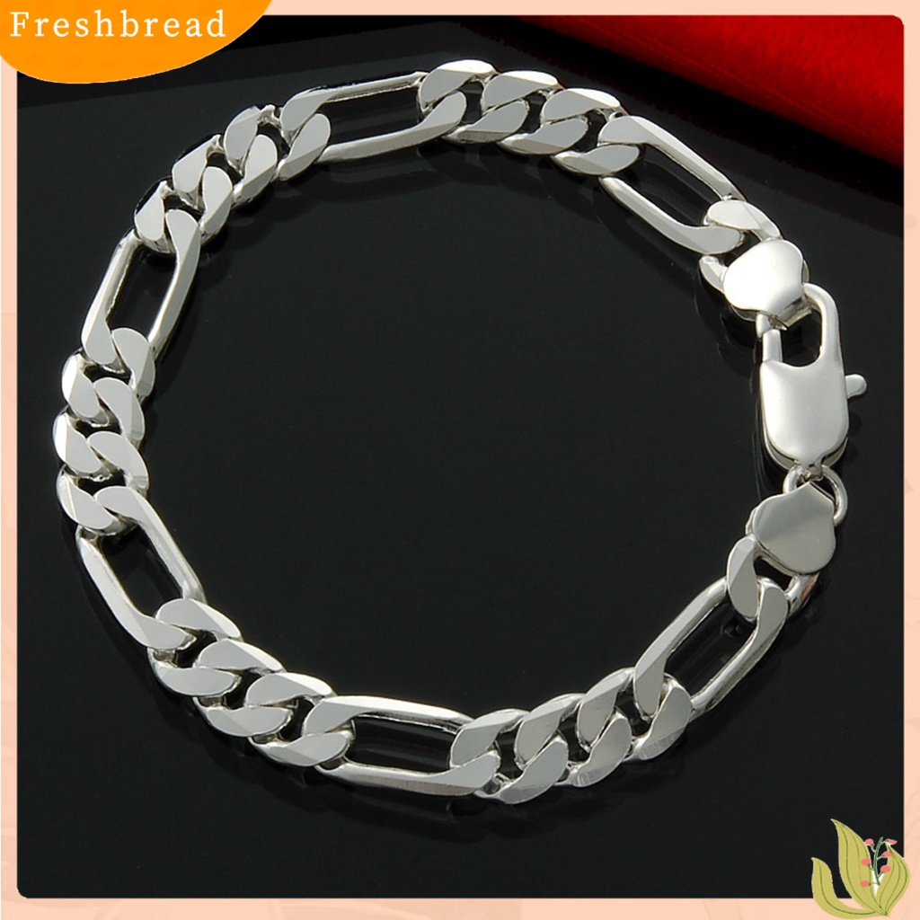 &lt; Freshbread &gt; Pria Gelang Rantai Hip Hop Perhiasan Electroplating Bright Luster Bangle Hadiah Ulang Tahun