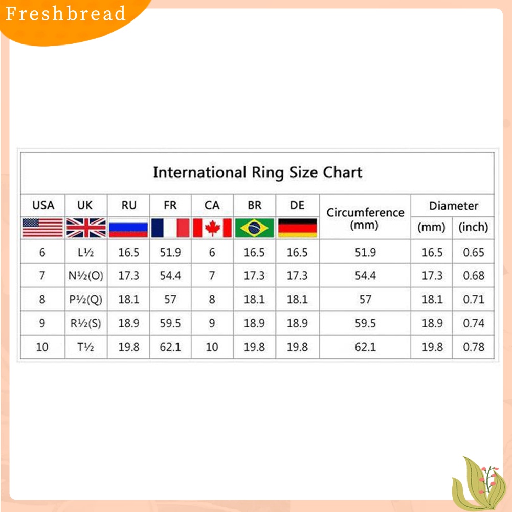 &lt; Freshbread &gt; Wanita Berlian Imitasi Hias Bunga Jari Cincin Fashion Enamel Pesta Perhiasan Hadiah