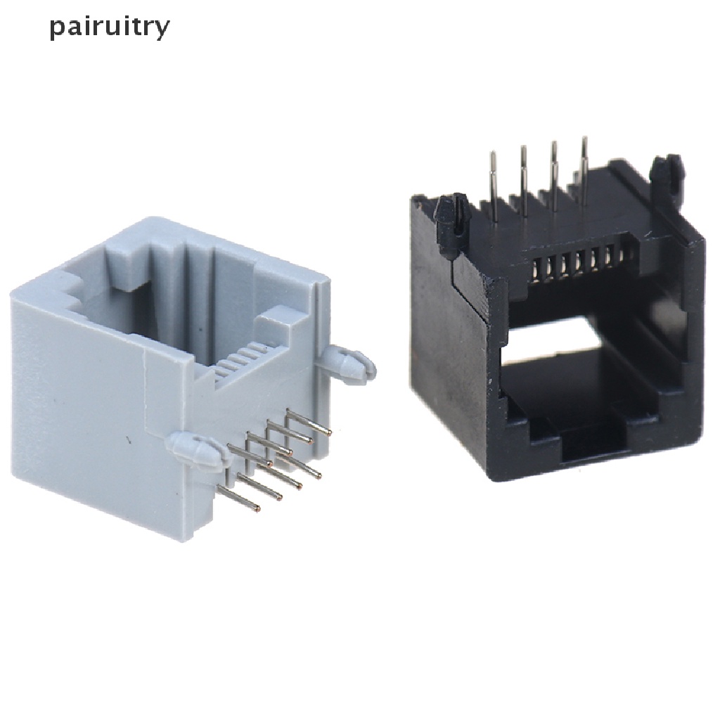 Prt 10pcs/lot RJ45 8P8C Jaringan Internet Komputer PCB Jack Socket PRT