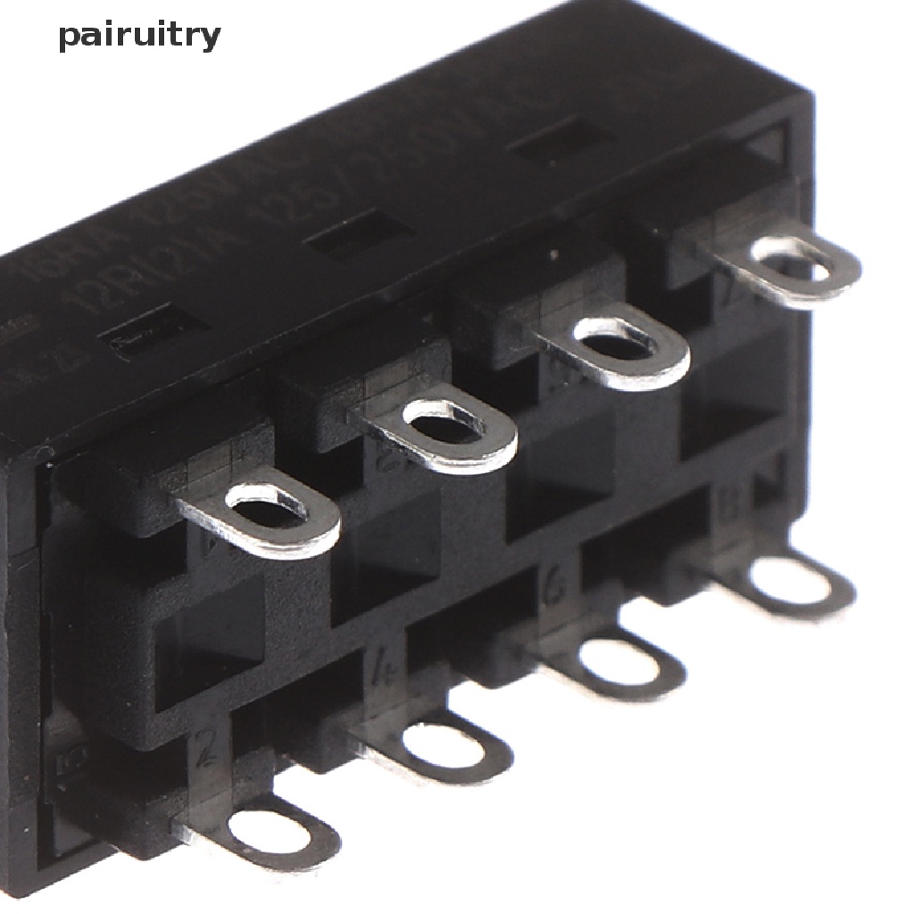 Prt 2pcs 12A 250V 3posisi 8pin Toggle Slide Switch LQ-103H Saklar Pengering Rambut PRT