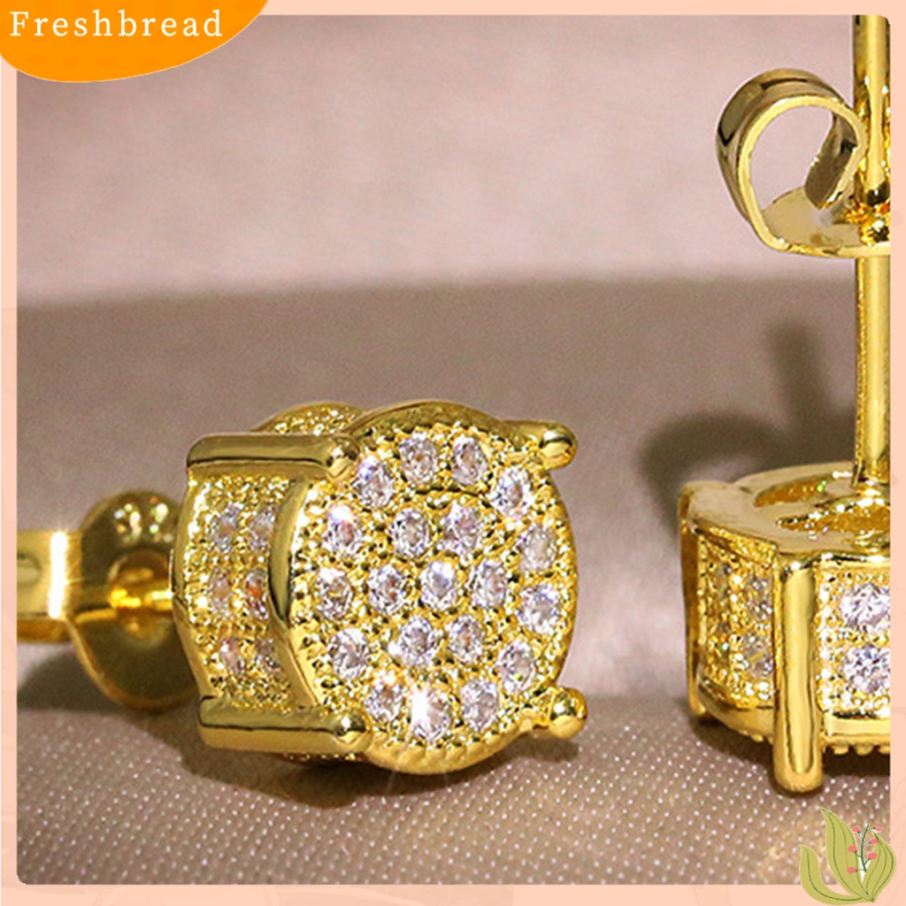 &lt; Freshbread &gt; Anting Tusuk Glossy All-match Eye-catching Four Claws Earring Ear Studs Untuk Pakaian Sehari-Hari