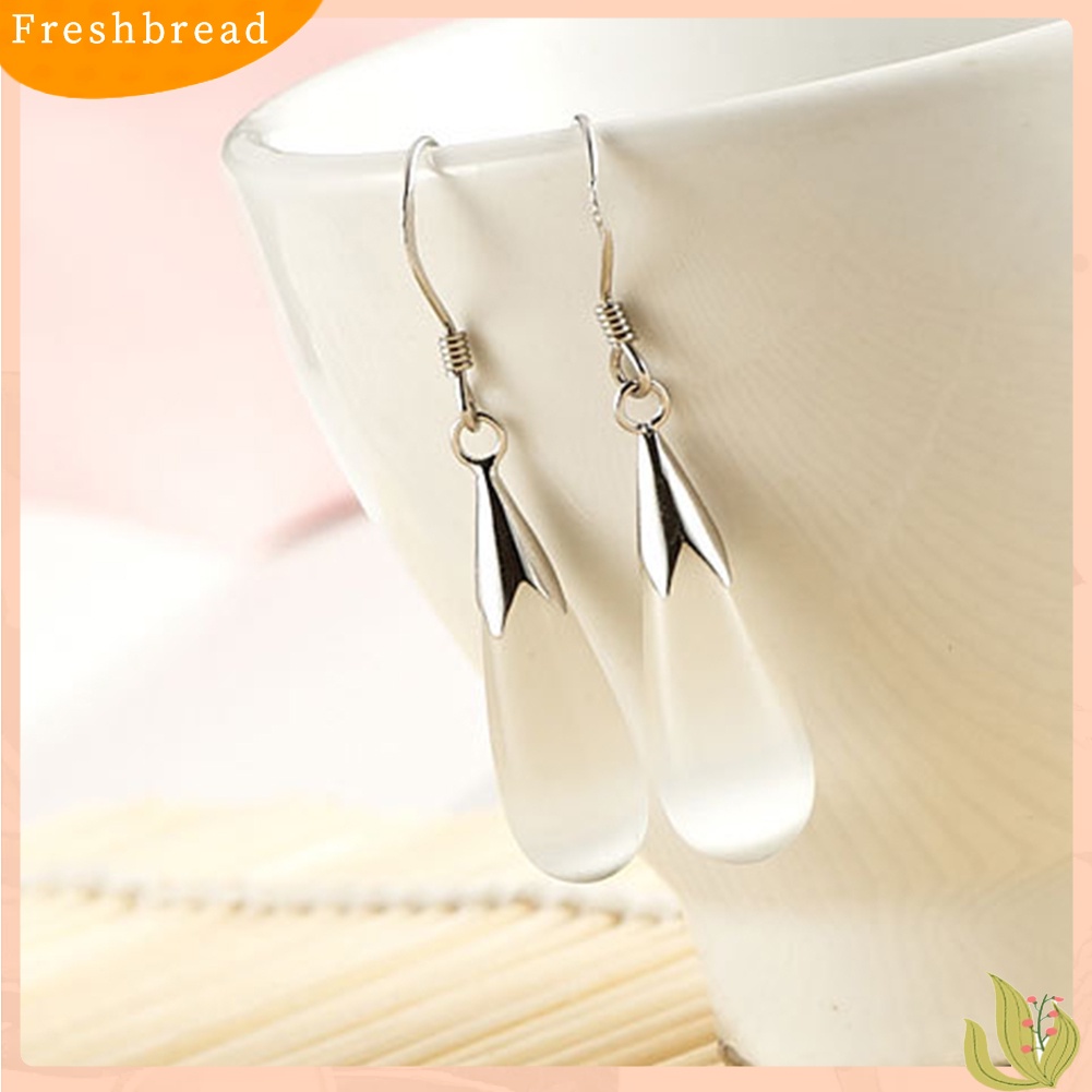 &lt; Freshbread &gt; Fashion Opal Tetesan Air Anting Kait Bunga Daun Anting Perhiasan Untuk Wanita Hadiah