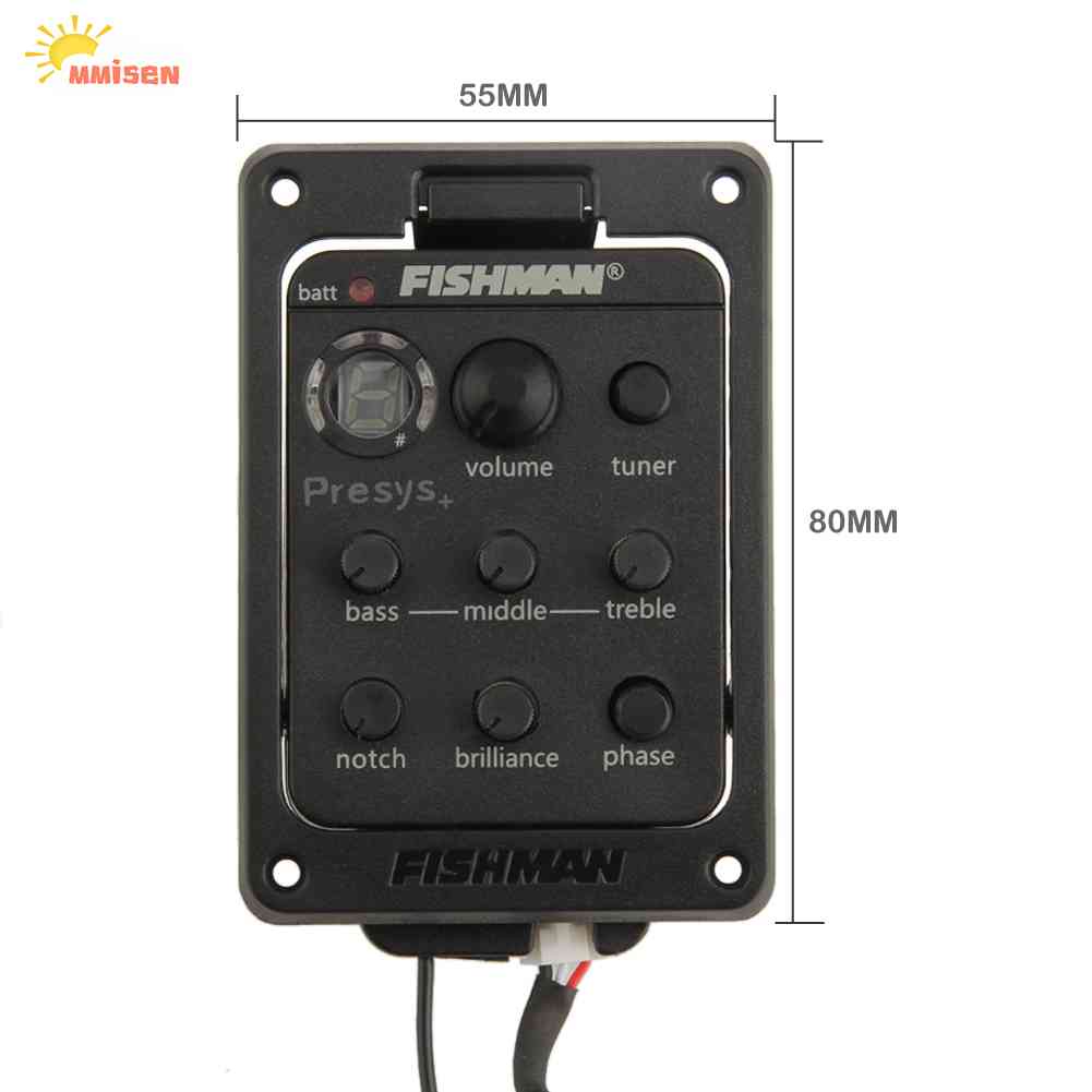 Onboard Preamp Gitar EQ Tuner Piezo Pickup Equalizer Untuk Fishman201