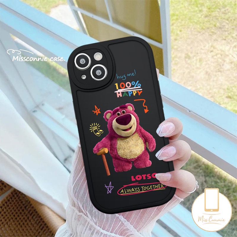 Lovely Casing Infinix Smart5 6 Infinix Hot 10T 10s 11s 9 10 11 Play Note8 Hot 10 Lite Kartun Imut Strawberry Bear Manyo Couple Soft Cover