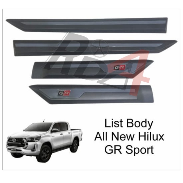 List Body Samping All New Triton Tulisan GR Sport