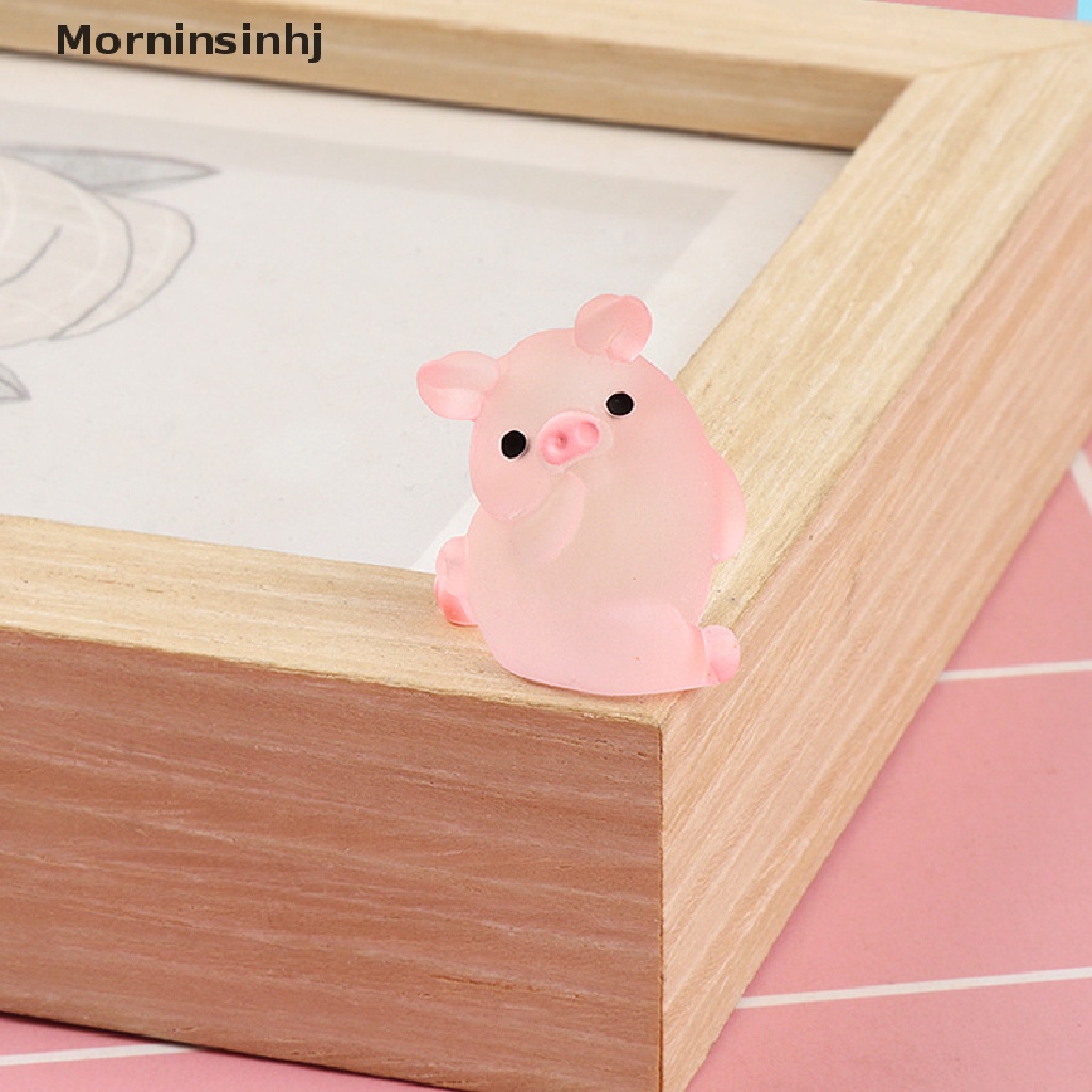 Mornin 6 Pcs Mini Resin Kartun Babi Miniatur Terrarium Patung DIY Handmade Scrapbook Kerajinan Dekorasi Rumah Aksesoris id