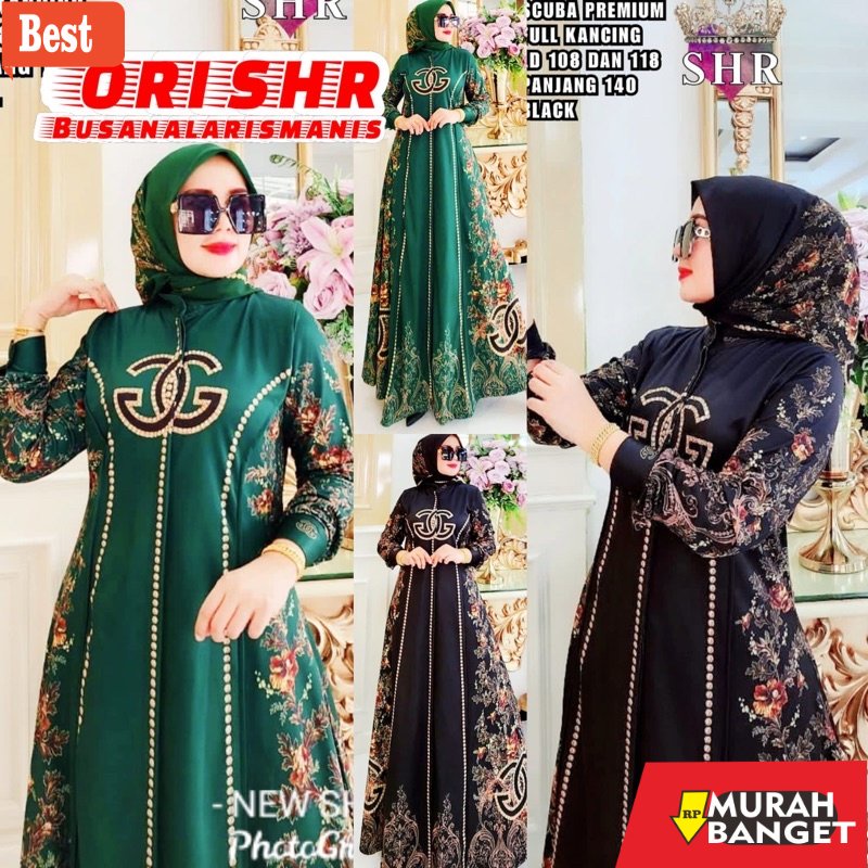 GAMIS SIZE BESAR TERBARU- READY NEWWW ORI SHR GAMIS JUMBO PREMIUM HIGH QUALITY