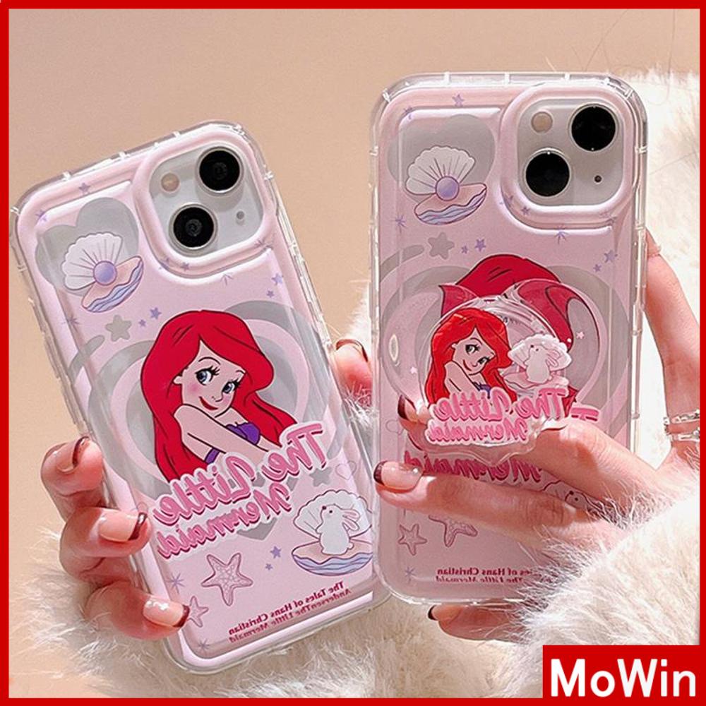 For iPhone 14 Pro Max iPhone Case with Grip Stand Princess Heart Shaped Folding Holder Airbag Clear Case Soft Case Compatible with iPhone 13 Pro max 12 Pro Max 11 xr xs max 7Plus