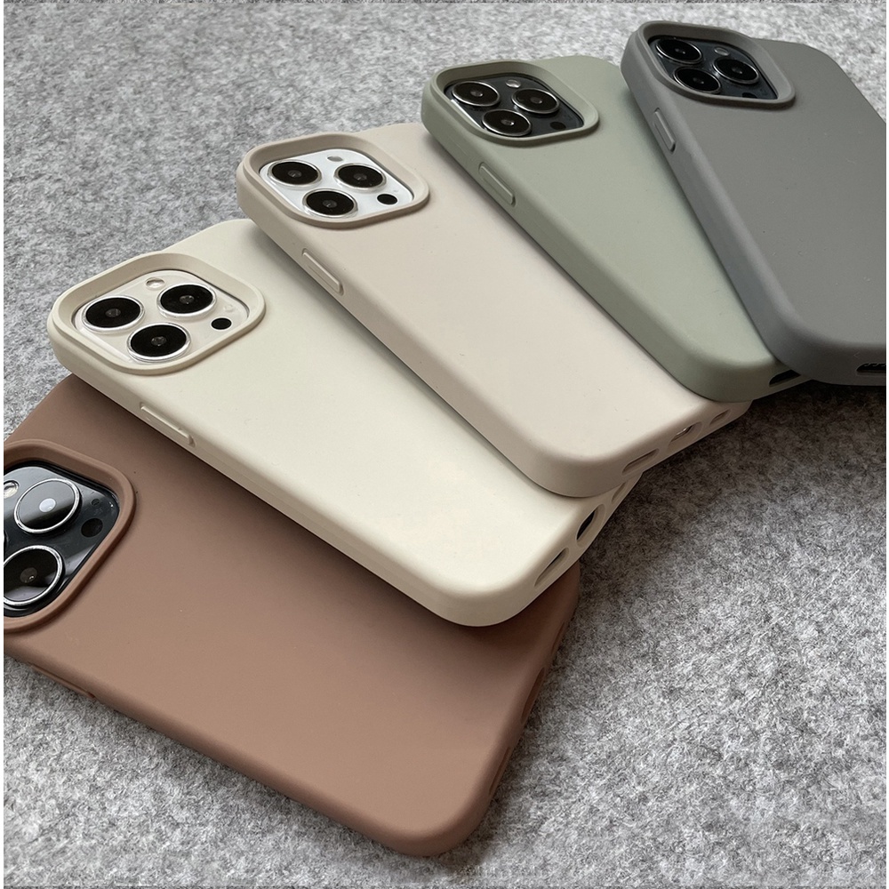 Casing Ponsel Silikon Cair Untuk iPhone 14 Pro Max Casing Iphone14 11 12 13 Pro Max Lembut Shockproof Case Penutup Pelindung Kamera