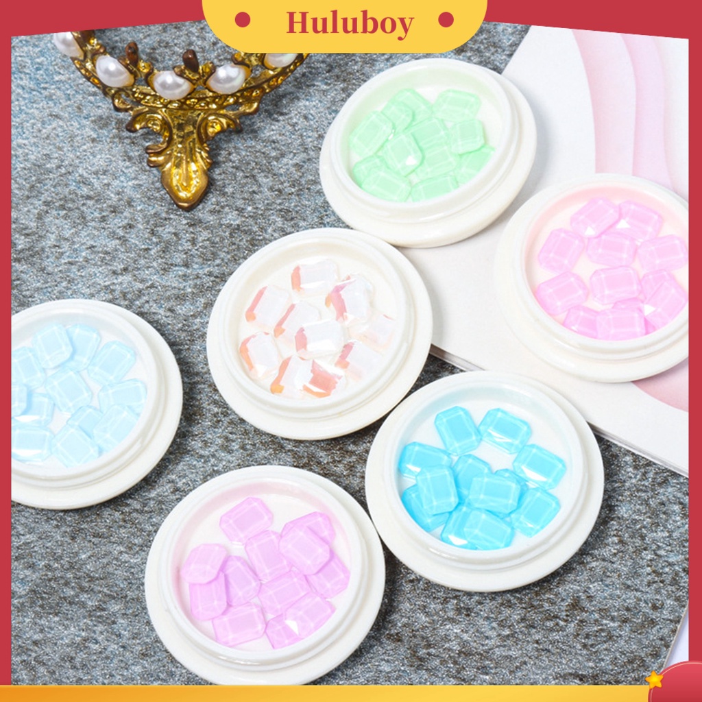 {In Stock} 1kotak Hiasan Kuku Tiga Dimensi Super Mengkilap Mudah Ditempel Non-Drop Persisten Hidup DIY Dekorasi Nail Art Ornamen Kristal Imitasi Untuk Salon