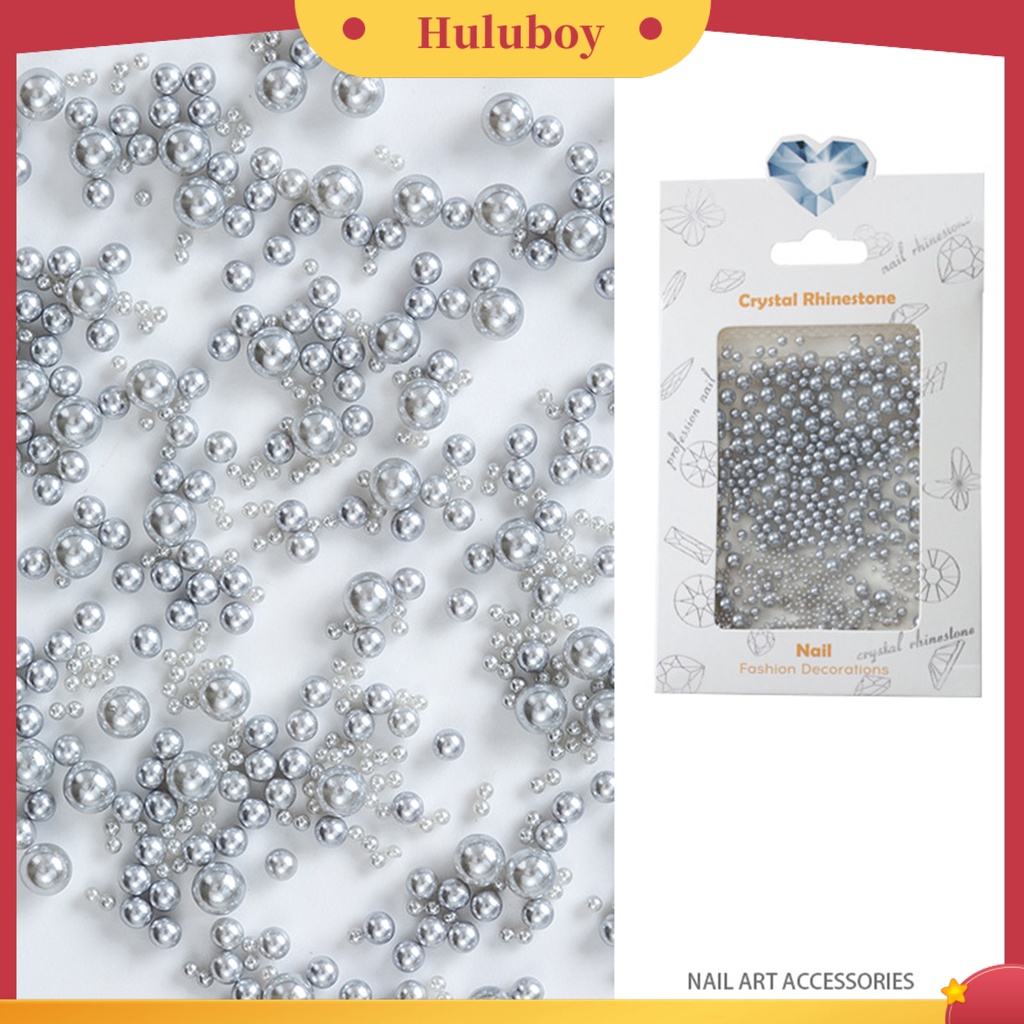 {In Stock} 1tas Dekorasi Kuku Shiny Stunning Efek Visual Warna Hidup Finishing Matte Ramah Lingkungan Hias ABS Mutiara Imitasi Manik Longgar Perlengkapan Kuku Dekorasi Kuku