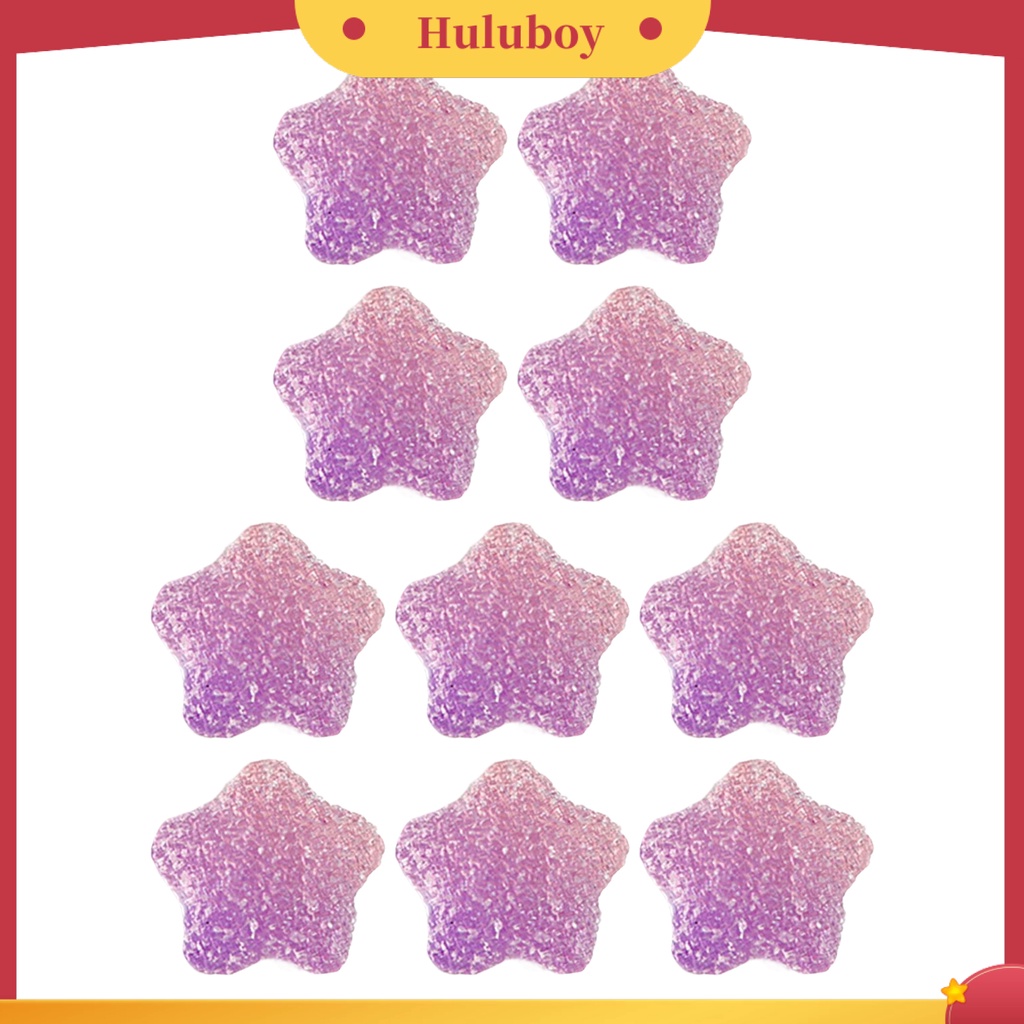 {In Stock} 10Pcs Dekorasi Kuku Hati Indah DIY Perhiasan Nail Art Clay Lembut Fondant Bintang Untuk Wanita