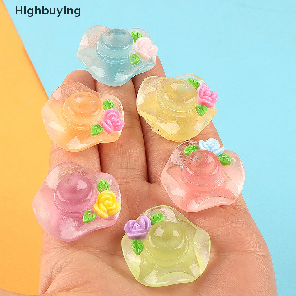 Hbid 5pcs DIY Luminous Caps Resin Aksesoris Hiasan Untuk Bahan Crafg Perhiasan Ch Supply Seni Dekorasi Glory