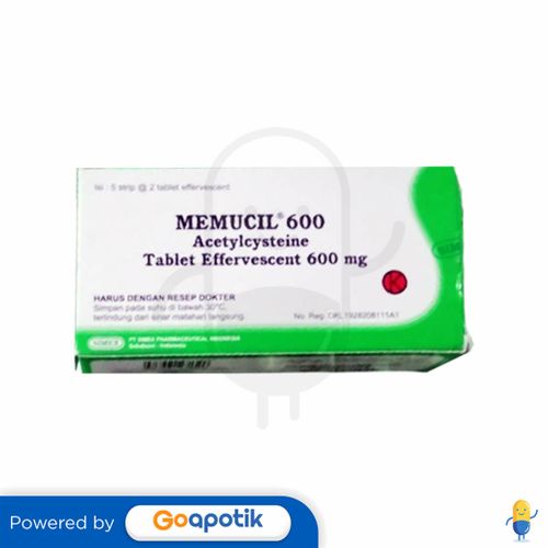 MEMUCIL 600 MG BOX 10 TABLET EFFERVESCENT