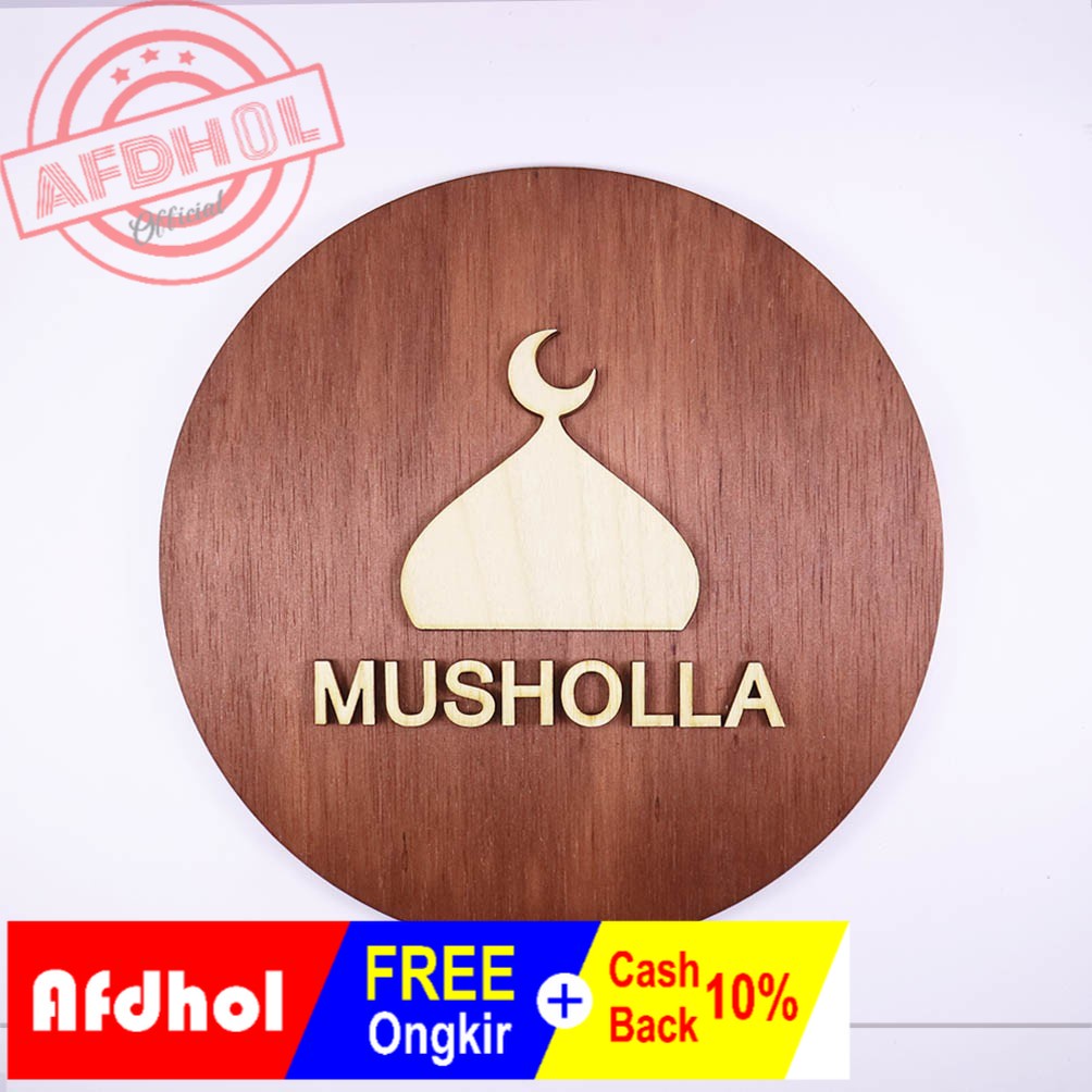 Sign Board | Musholla | Papan Sign Kayu