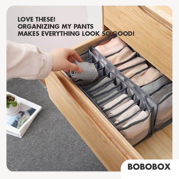 BOBOOX Kotak Penyimpanan Storage Box Organizer Baju Tempat 7 Sekat 2B