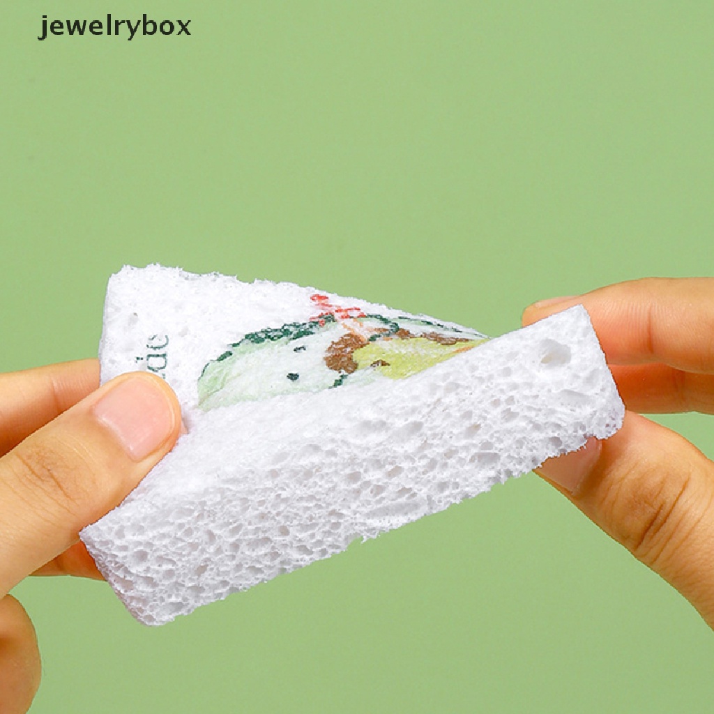 [jewelrybox] Kawaii Wood Pulp Sponge Pads Tali Bentuk Buah Piring Dapur Panci Alat Makan Butik