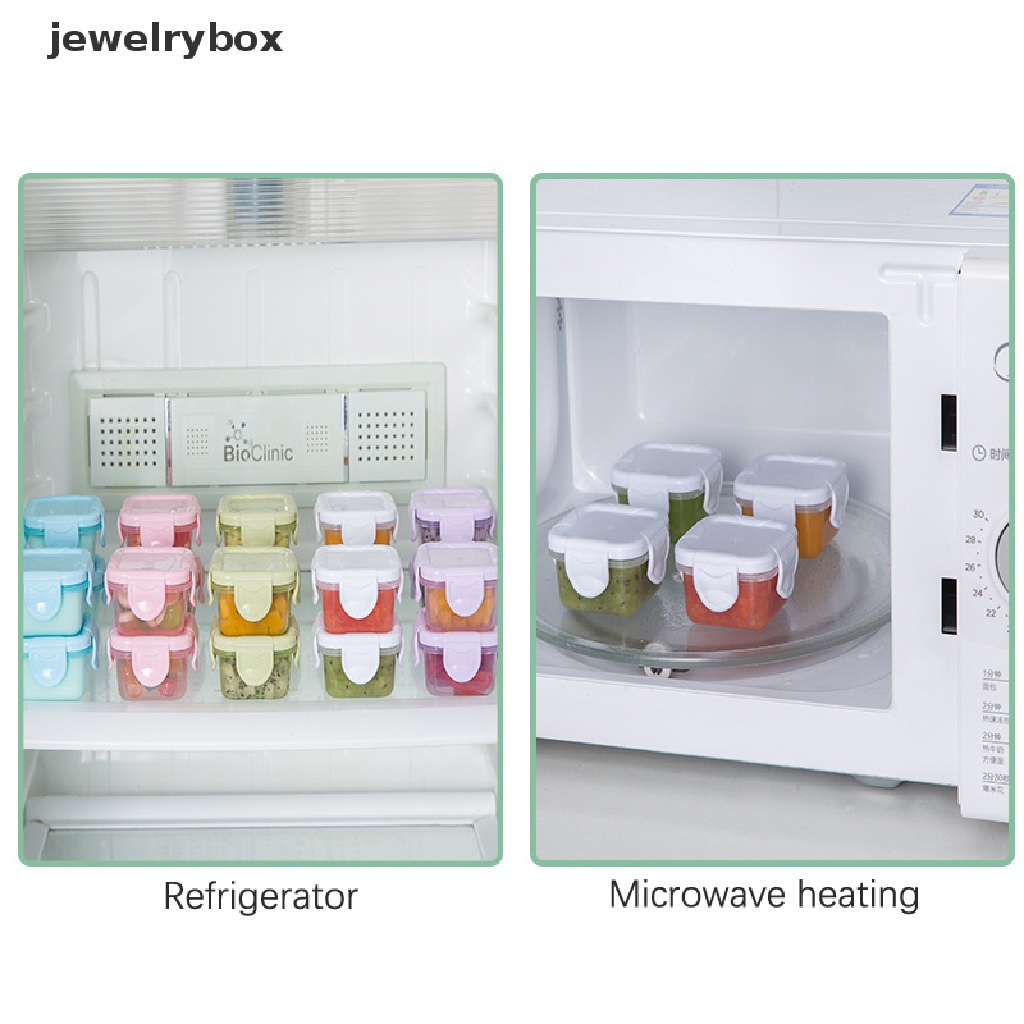 [jewelrybox] 60ml Leak Proof Reusable Food Storage Wadah Plastik Aksesoris Dapur Butik