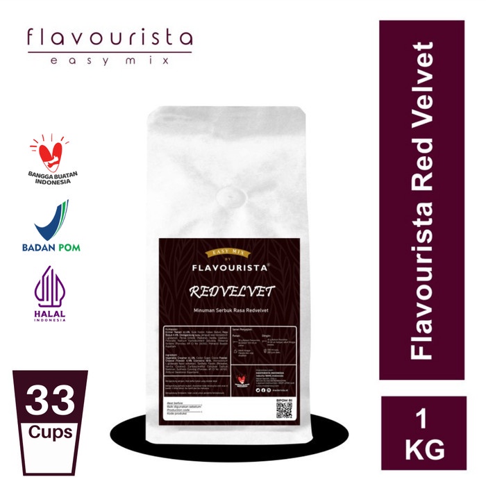 

✨NEW✨ -Flavourista Easy Mix - Bubuk Minuman Rasa Red Velvet 1000 gram- 2.2.23
