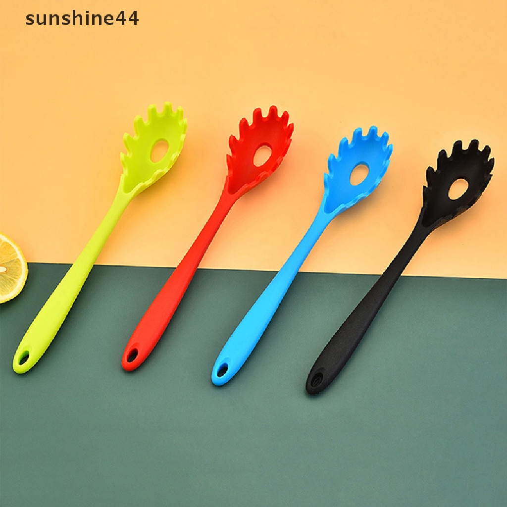 Sunshine 1Pc Sendok Mie Pasta Silikon Sendok Pasta Colander Noodle Paychecks Ladle ID