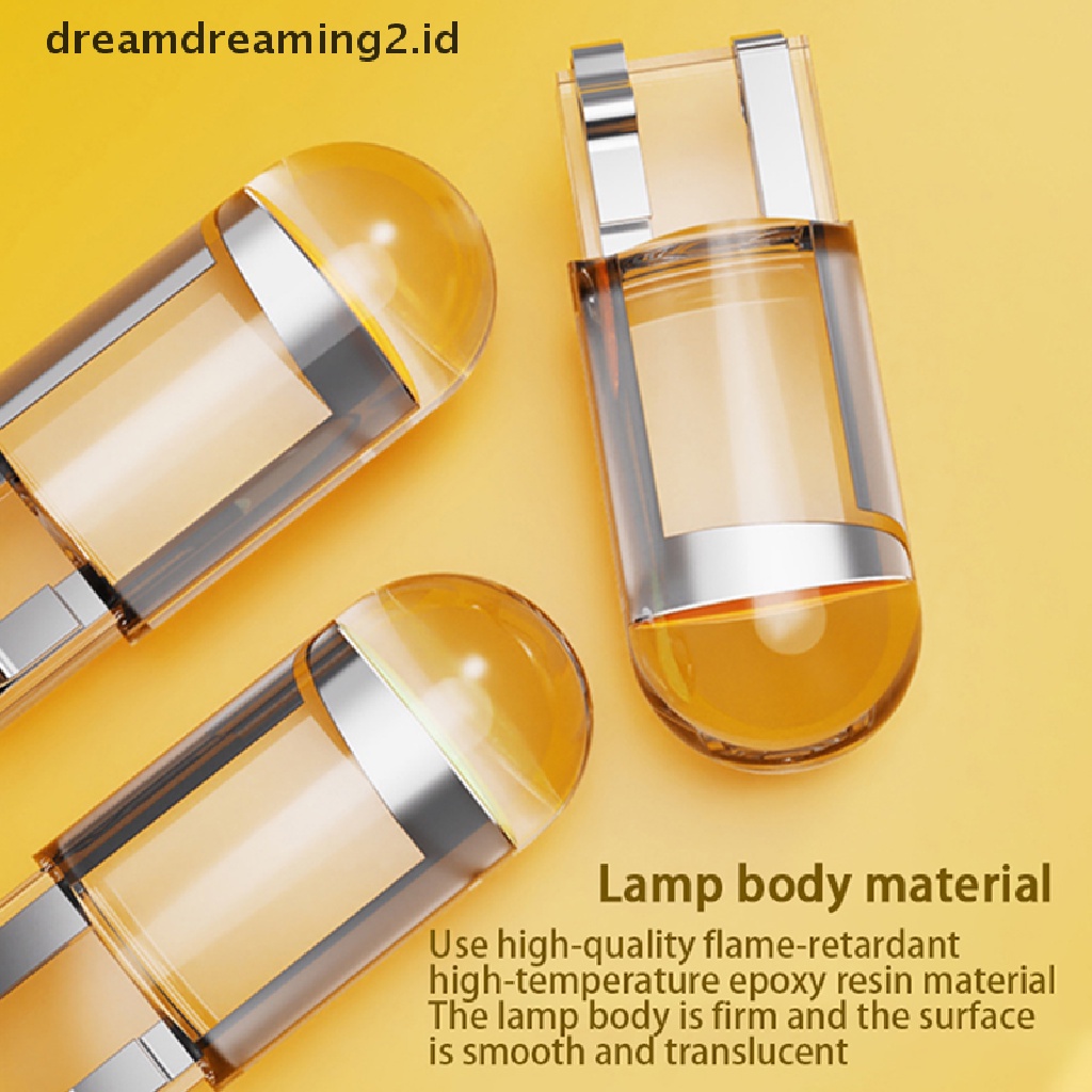 (hot) 10x T10 194 168 W5W 2825lampu Bohlam Interior Plat LED COB 6000K UK//