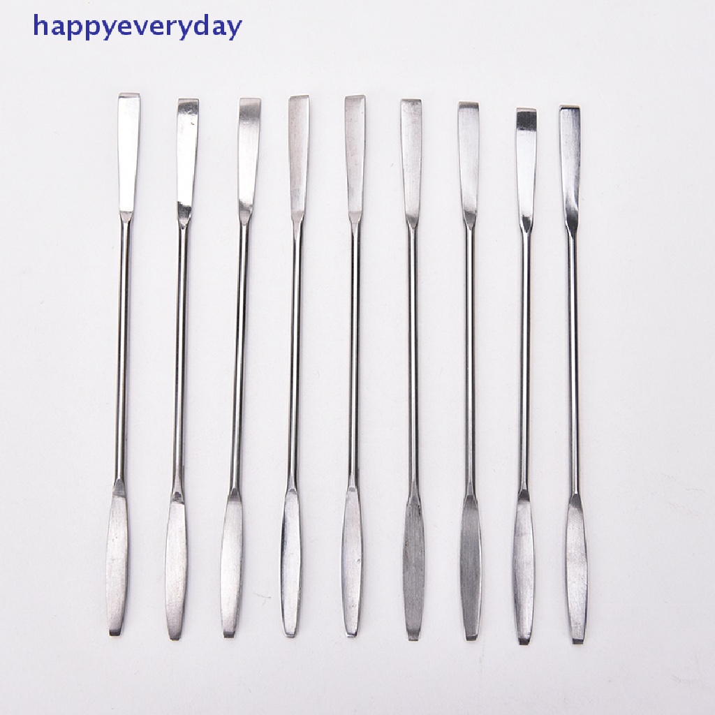 [happy] 1pcs Wanita Stainless Steel Nail Art Makeup Palette Spatula Nada Batang Alat Kecantikan [ID]