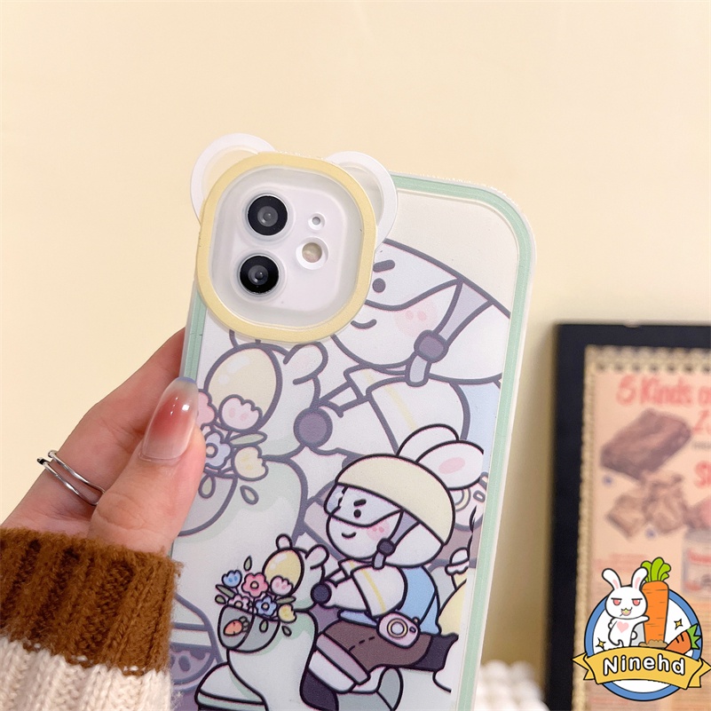 IPHONE Casing Kompatibel Untuk Iphone14 13 12 11 Pro Max X Xr Xs Max SE 8 7 6 6s Plus Ins Casing Ponsel Lucu Motif Kartun Silikon TPU Soft Case Shockproof Bumper Casing Cover Pelindung