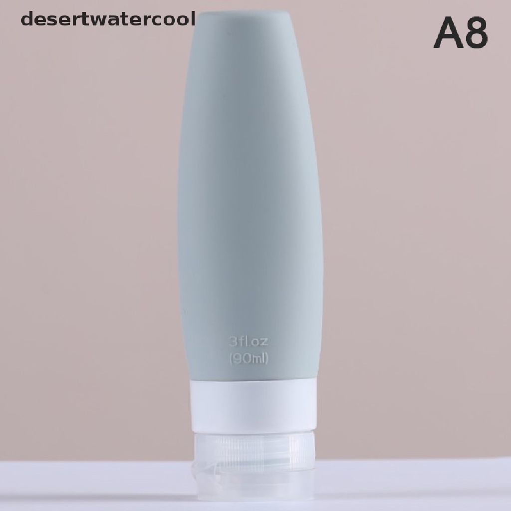 Deid 1pc 60/90ML Silikon Botol Isi Ulang Kosong Travel Portable Packing Press Martijn