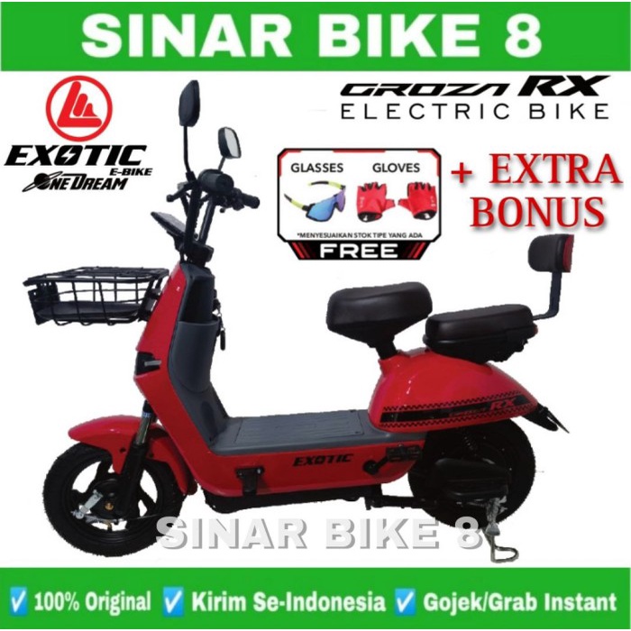 Sepeda Listrik EXOTIC GROZA RX 500 Watt Electric Bike