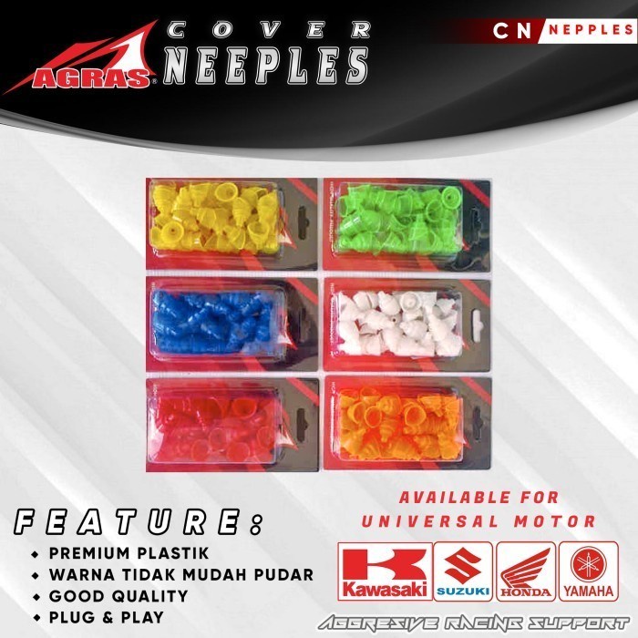 Cover Nepples Nipples Ruji Velg Motor UNIVERSAL