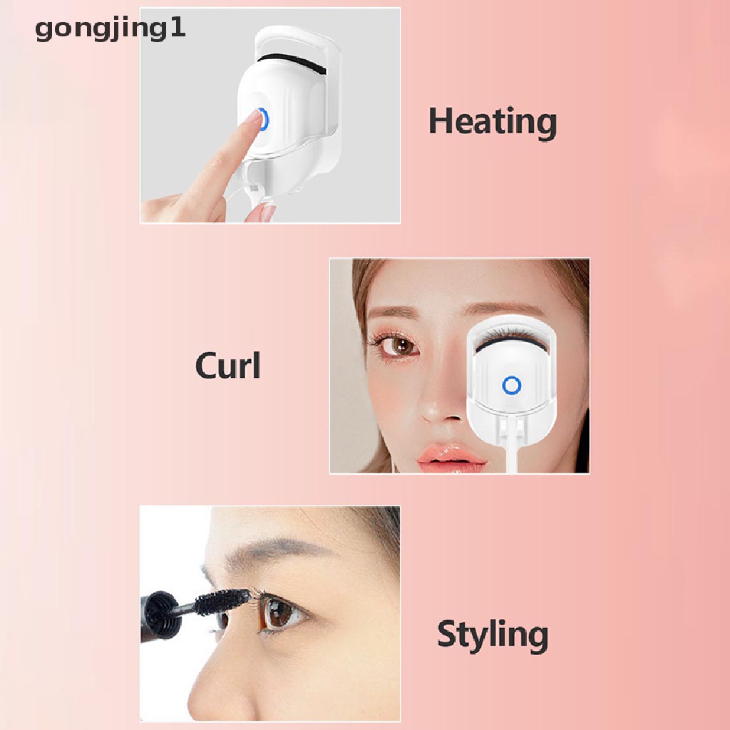 Ggg Penjepit Bulu Mata Pemanas USB Rechargeable Electric Eyelash Curlers Portable ID