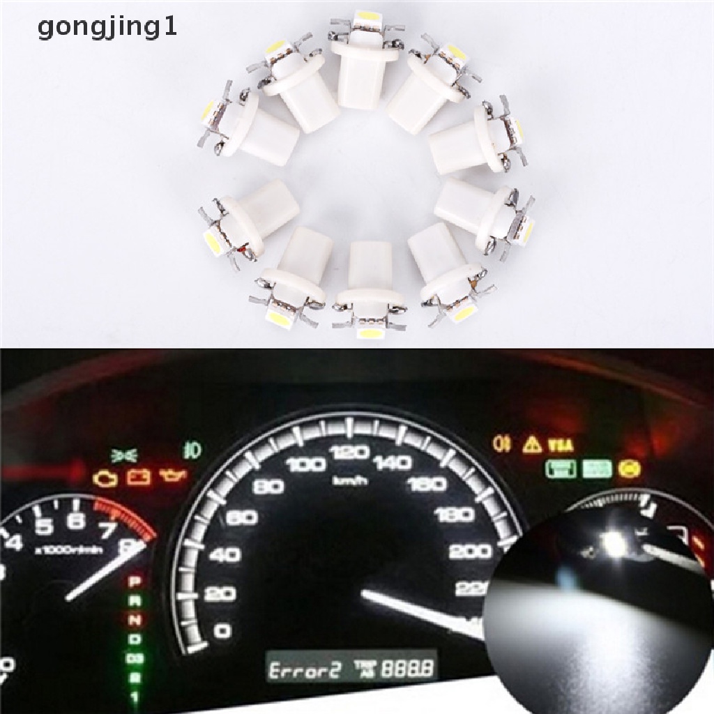 Ggg 10X T5 B8.5D Gauge LED Dashboard Mobil Side Interior Dash Lights Bohlam Indikator ID