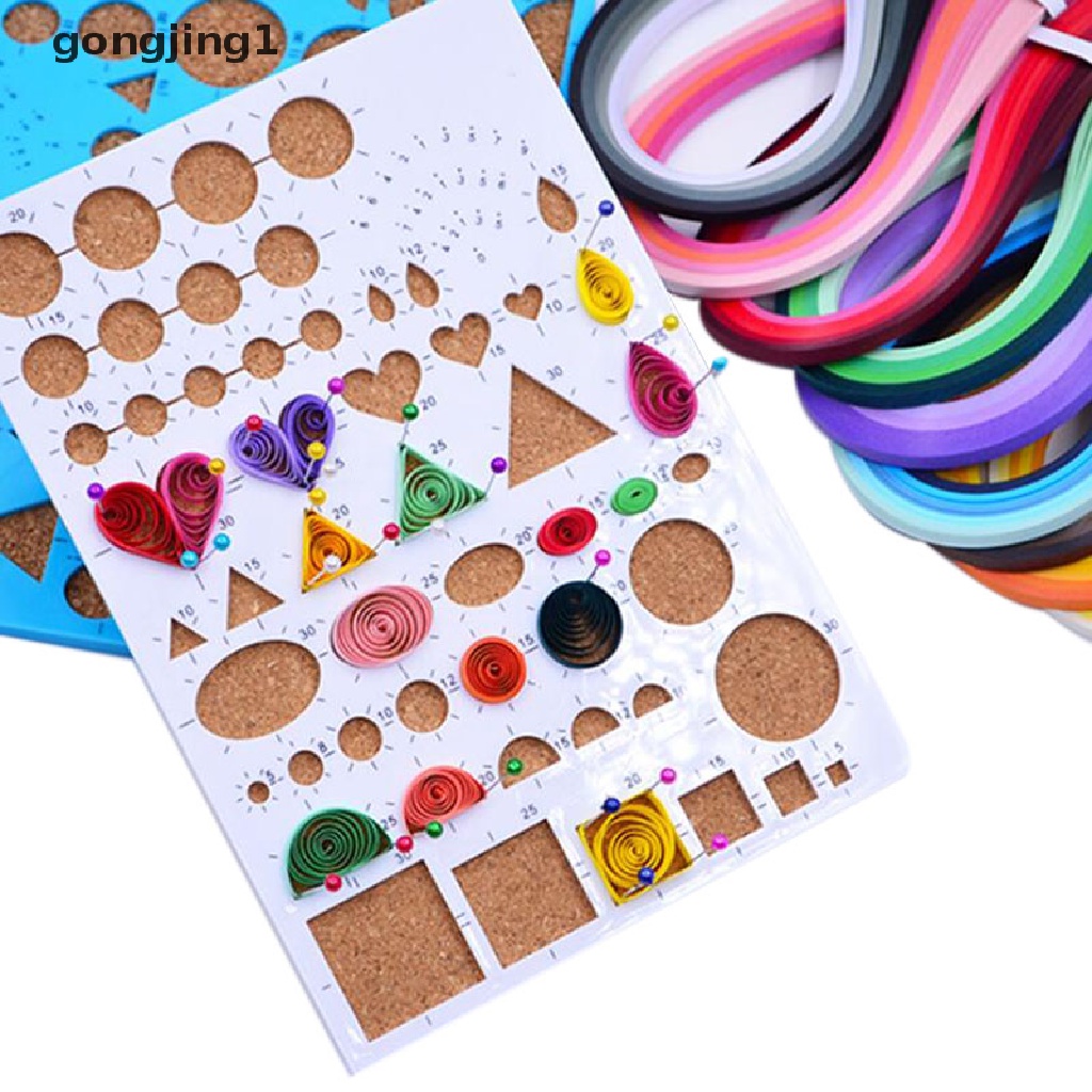 Ggg 100x Quilling Paper Strips Kertas Origami Lucky Star Paper DIY Kerajinan Tangan Hadiah ID