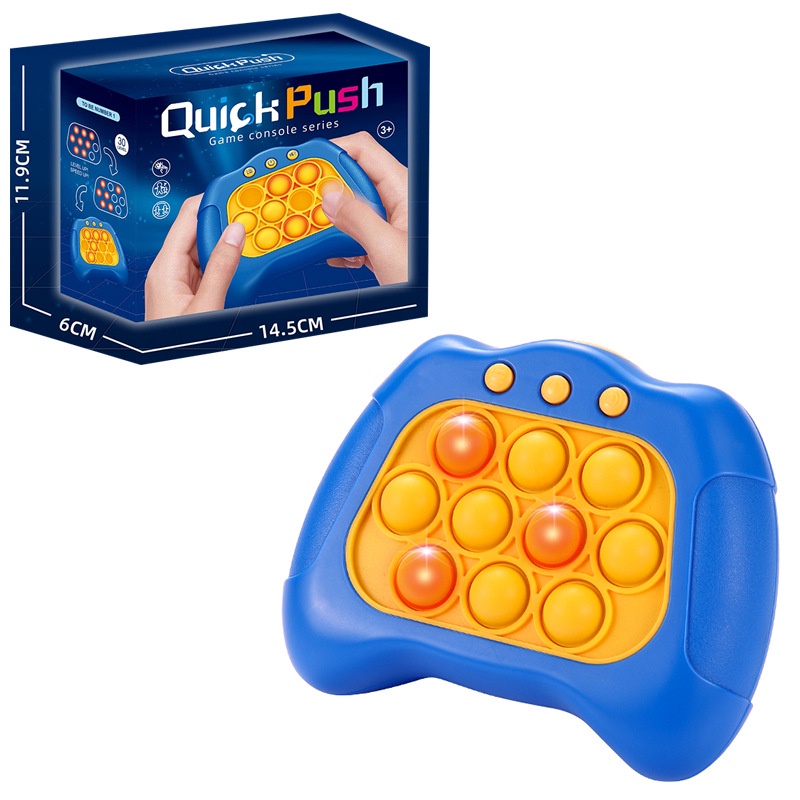 Popping Game It! Press Music Puzzle Terobos Konsol Game Quick Push Whack-a-Mole Toy Pop It Mainan Anak Edukasi Dekompresi Game Console