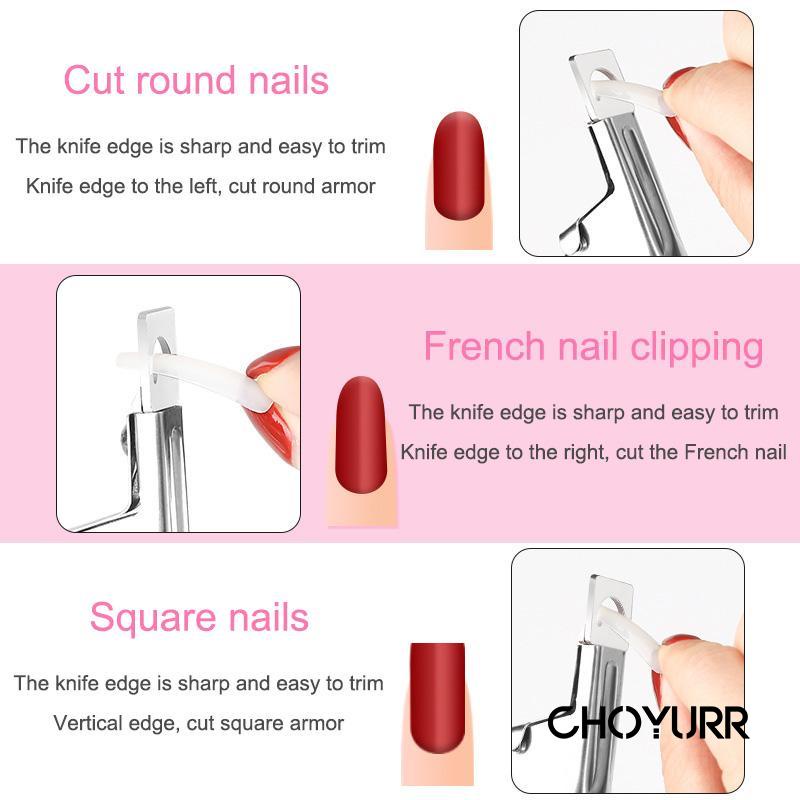 【COD】Nail Art Tools Clipper / Gunting Kuku Palsu The Edge Cutter Pemotong Kuku Palsu Kupal Nail Art-CH